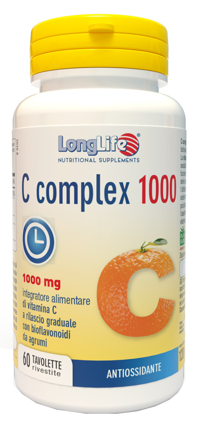 LONGLIFE C COMPLEX 1000 T/R 60 TAVOLETTE - Farmacia Mastrangelo 