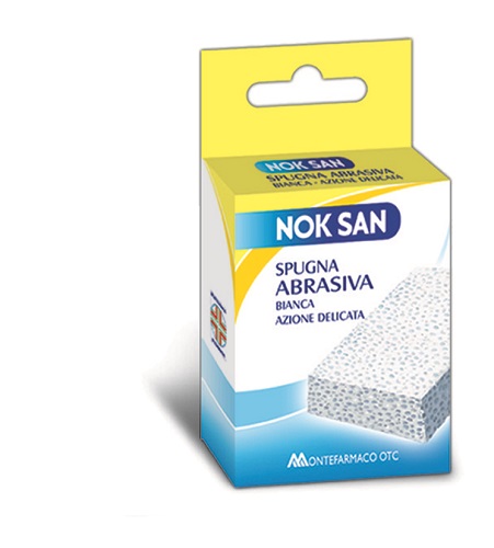 NOK SAN SPUGNA ABRASIVA BIANCA 1 PEZZO - Farmacia Mastrangelo 
