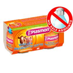 PLASMON OMOGENEIZZATO VITELLO PROSCIUTTO COTTO 80 G X 2 PEZZI - Farmacia Mastrangelo 
