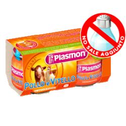 PLASMON OMOGENEIZZATO VITELLO POLLO 80 G X 2 PEZZI - Farmacia Mastrangelo 