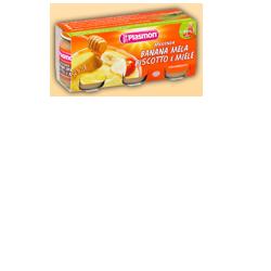 PLASMON OMOGENEIZZATO BANANA/MELA/BISCOTTI/MIELE 120 G X 3 PEZZI - Farmacia Mastrangelo 