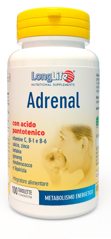 LONGLIFE ADRENAL 100 TAVOLETTE MASTICABILI RIVESTITE - Farmacia Mastrangelo 
