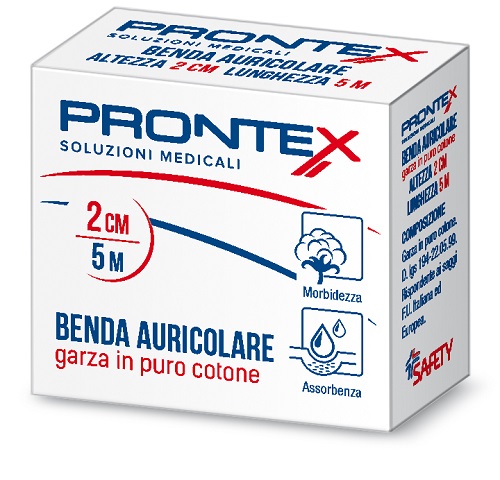 PRONTEX BENDA AURICOLARE 2 CM - Farmacia Mastrangelo 