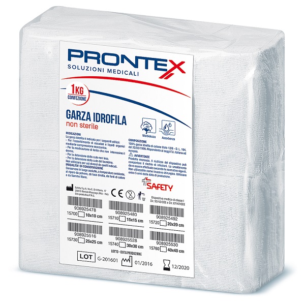 PRONTEX GARZA 40X40CM 1KG - Farmacia Mastrangelo 