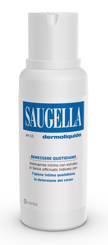 SAUGELLA DERMOLIQUIDO PH 3,5 DETERGENTE INTIMO BENESSERE QUOTIDIANO 750 ML - Farmacia Mastrangelo 