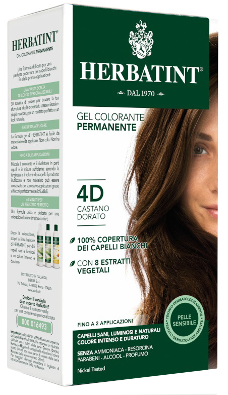 HERBATINT 4D CASTANO DORATO 150 ML - Farmacia Mastrangelo 