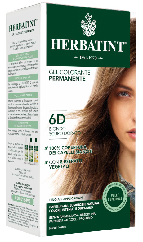 HERBATINT 6D BIONDO SCURO DORATO 150 ML - Farmacia Mastrangelo 