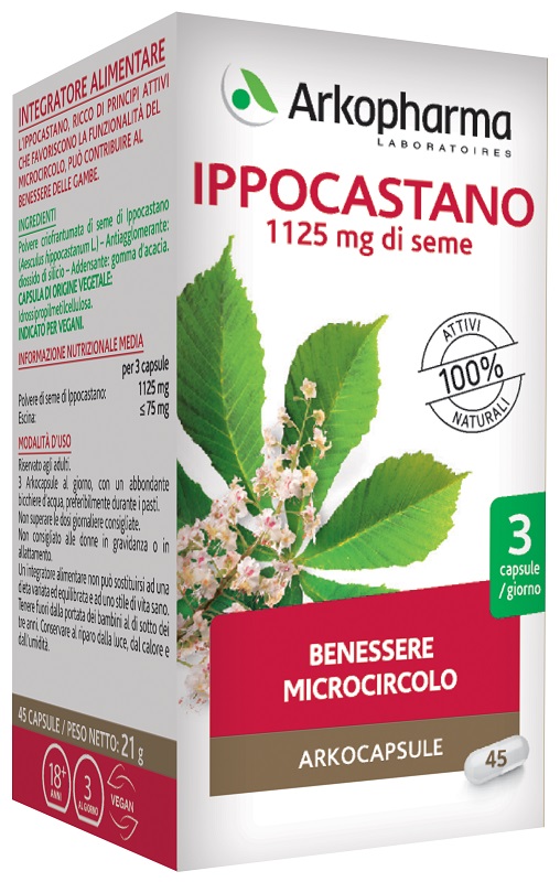 ARKO CAPSULE IPPOCASTANO 45 CAPSULE - Farmacia Mastrangelo 