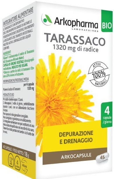 ARKO CAPSULE TARASSACO BIO 45 CAPSULE - Farmacia Mastrangelo 