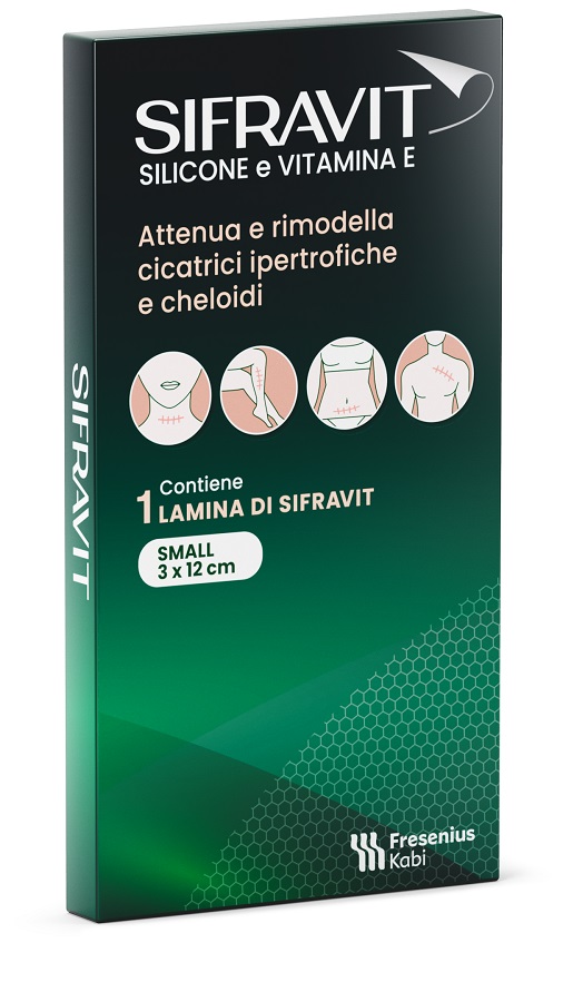 SIFRAVIT PLACCA SILICONE 3X12 CM SMALL 1 PEZZO - Farmacia Mastrangelo 