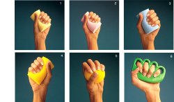 MANUS ABILIS ACCESSORIO PER LA RIABILITAZIONE DELLA MANO. RESISTENZA ALL'URTO DEL MATERIALE BASSA, DUREZZA MEDIA, COLORE AZZURRO - Farmacia Mastrangelo 