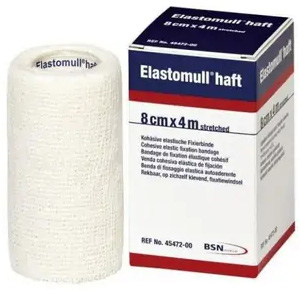 BENDA ELASTICA AUTOADESIVA ELASTOMULL HAFT BLU 8X400 CM - Farmacia Mastrangelo 