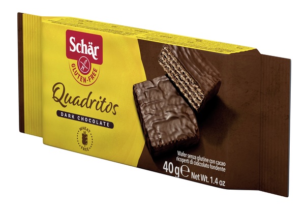 SCHAR QUADRITOS WAFER CON CACAO RICOPERTI DI CIOCCOLATO FONDENTE 40 G - Farmacia Mastrangelo 