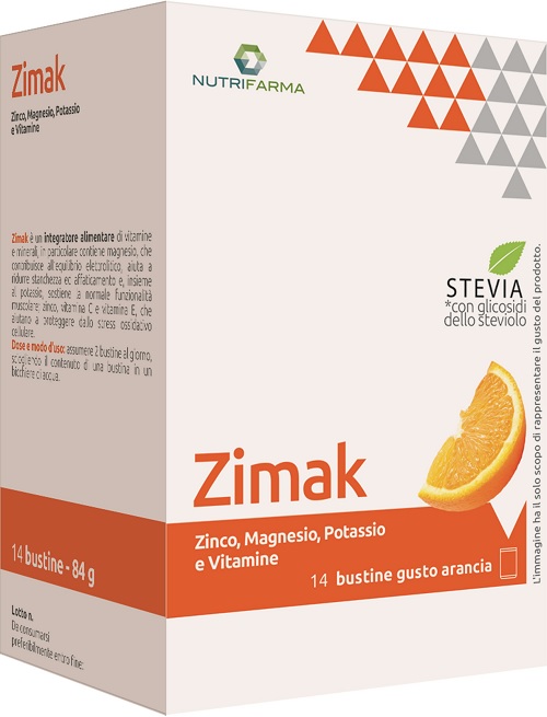 ZIMAK 14 BUSTINE 6 G ARANCIO - Farmacia Mastrangelo 