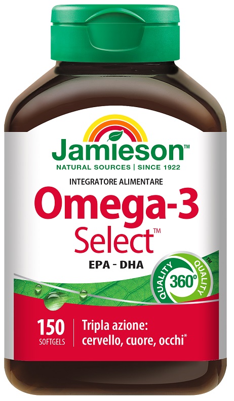 JAMIESON OMEGA-3 SELECT 150 PERLE - Farmacia Mastrangelo 