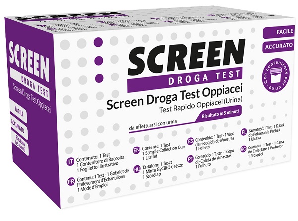 SCREEN DROGA TEST OPPIACEI TEST ANTIDROGA CON CONTENITORE URINA - Farmacia Mastrangelo 