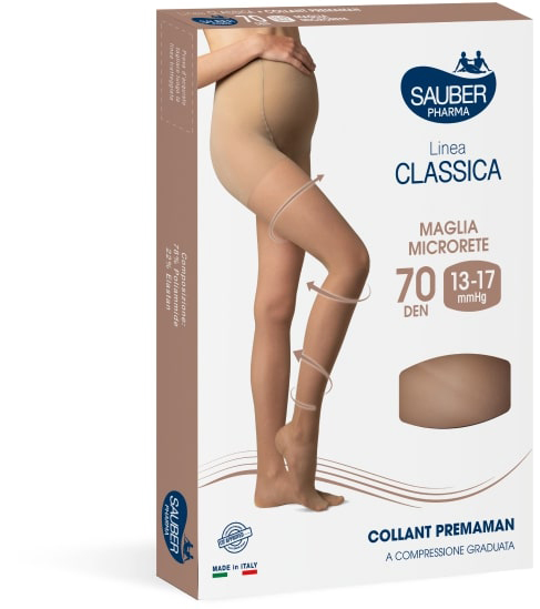 SAUBER COLLANT 70 DENARI PREMAMAN MAGLIA MICRORETE NEUTRO BEIGE 3 LINEA CLASSICA - Farmacia Mastrangelo 