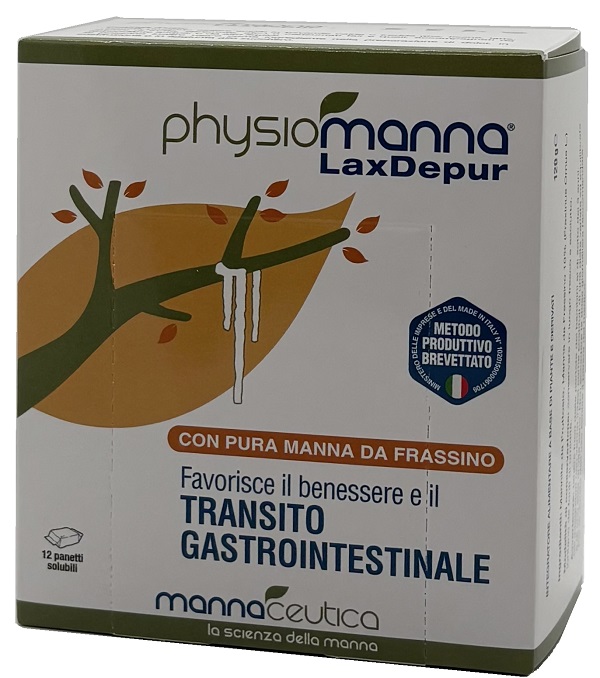 PHYSIOMANNA LAXDEPUR MANNITE DUFOUR 12 PANETTI SOLUBILI DA 10 G - Farmacia Mastrangelo 