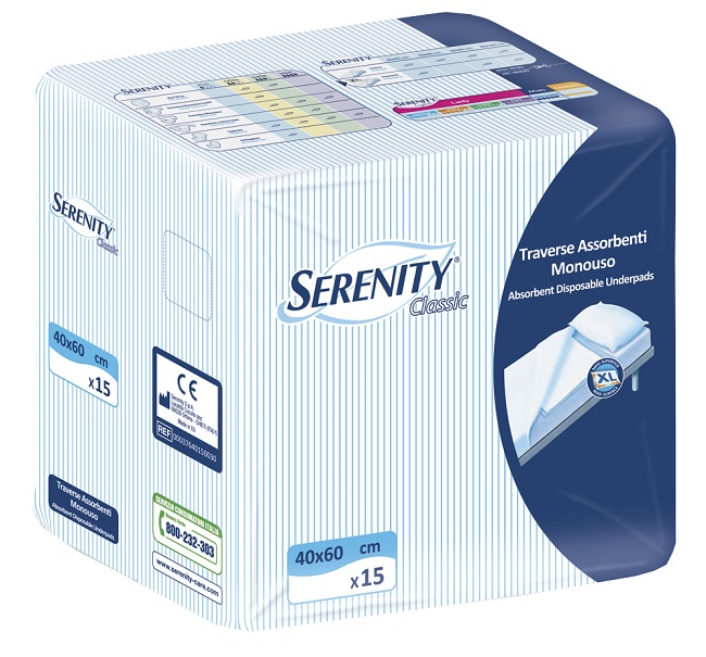 TRAVERSA SALVAMATERASSO SERENITYCLASSIC  XL MISURA 60X90CM 30 PEZZI - Farmacia Mastrangelo 