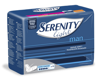 PANNOLINO SERENITY LIGHT MAN EXTRA COMFORT 15 PEZZI - Farmacia Mastrangelo 