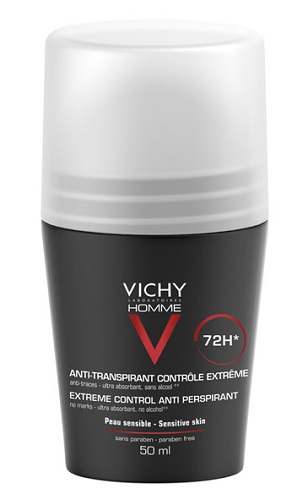 VICHY HOMME DEO ROLL-ON ANTI-TRASPIRANTE 50 ML - Farmacia Mastrangelo 