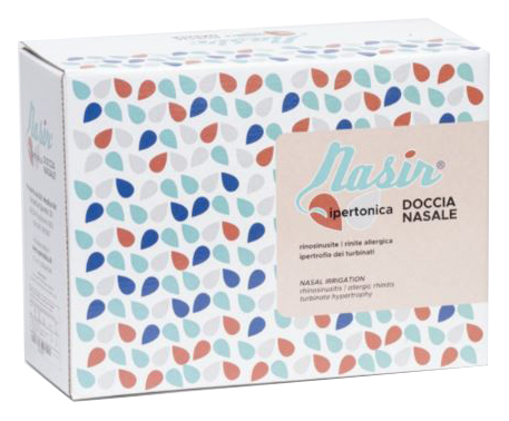 NASIR LAVAGGIO NASALE SOLUZIONE IPERTONICA KIT COMPOSTO DA 3 SACCHE 250 ML + 3 BLISTER - Farmacia Mastrangelo 