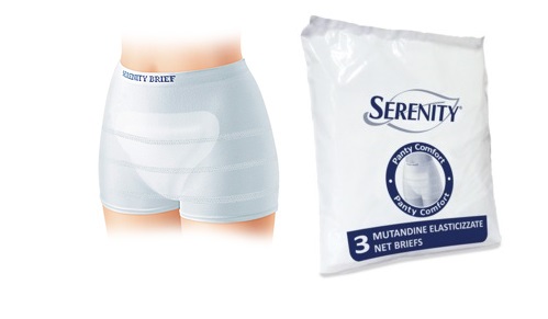 MUTANDINA A RETE PER INCONTINENZA SERENITY PANTY COMFORT L 3 PEZZI - Farmacia Mastrangelo 