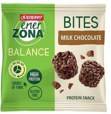 ENERZONA BITES MILK CHOCOLATE 1 BUSTINA - Farmacia Mastrangelo 