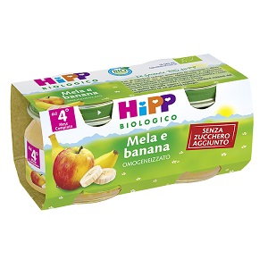HIPP BIO FRUTTA GRATTUGGIATA MELA BANANA 4X100 G - Farmacia Mastrangelo 