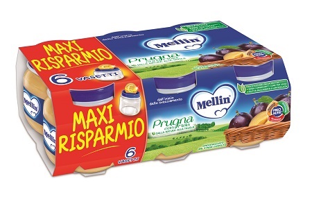 MELLIN OMOGENEIZZATO PRUGNA MELA 100 G 6 PEZZI - Farmacia Mastrangelo 