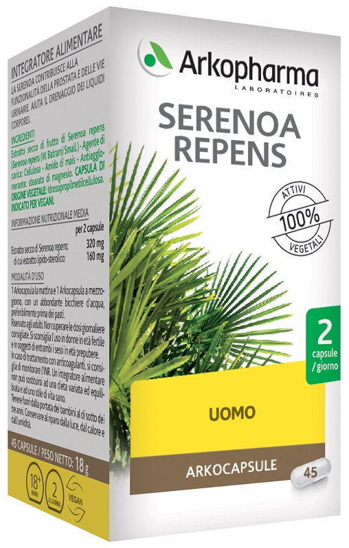 SERENOA REPENS 45 CAPSULE - Farmacia Mastrangelo 