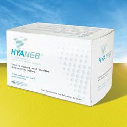 SOLUZIONE IPERTONICA DA NEBULIZZARE HYANEB SODIO CLORURO 7%  ACIDO IALURONICO 0,1% 30 FIALE 5 ML - Farmacia Mastrangelo 