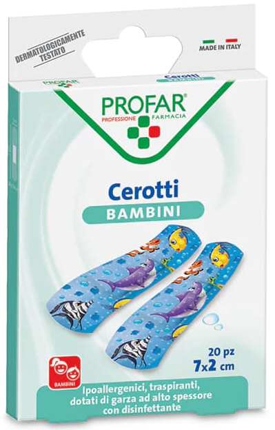 CEROTTO BAMBINI 7X2 CM 20 PEZZI PROFAR - Farmacia Mastrangelo 