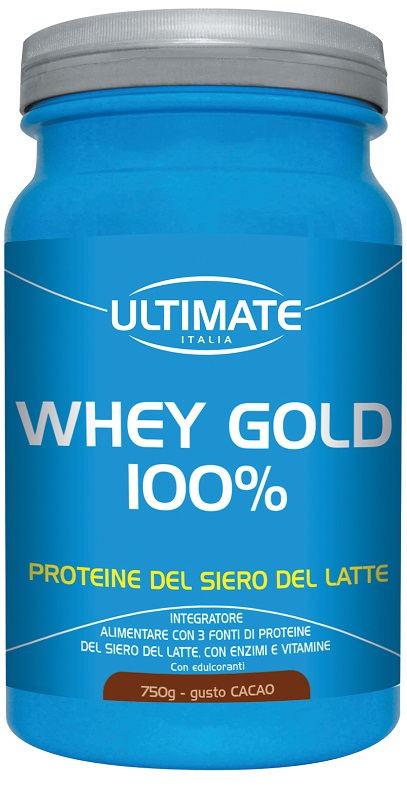 ULTIMATE WHEY GOLD 100 % CACAO 750 G - Farmacia Mastrangelo 