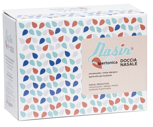 DOCCIA NASALE NARIS CON SOLUZIONE FISIOLOGICA IPERTONICA 8 SACCHE 250 ML + 1 BLISTER - Farmacia Mastrangelo 