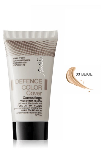 DEFENCE COLOR COVER FONDOTINTA FLUIDO 03 BEIGE 30 ML - Farmacia Mastrangelo 