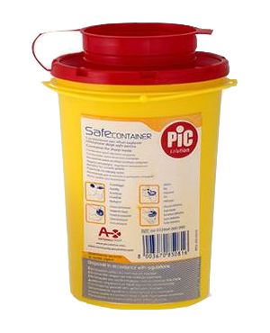 CONTENITORE DI SICUREZZA PER TALGIENTI PIC CAPACITA' 0,6 LITRI ARTICOLO 00022994000000 1 PEZZO - Farmacia Mastrangelo 