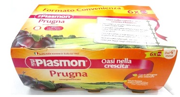 PLASMON OMOGENEIZZATO PRUGNA 6 X 104 G - Farmacia Mastrangelo 