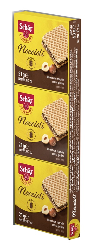 SCHAR NOCCIOLI' WAFERS CON NOCCIOLE 3 PEZZI DA 21 G - Farmacia Mastrangelo 