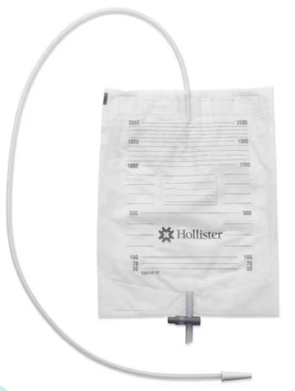 SACCA URINA DA LETTO STANDARD MONOUSO HOLLISTER LUNGHEZZA TUBO 90CM CAPACITA' 2L GRADUATA 30 PEZZI - Farmacia Mastrangelo 