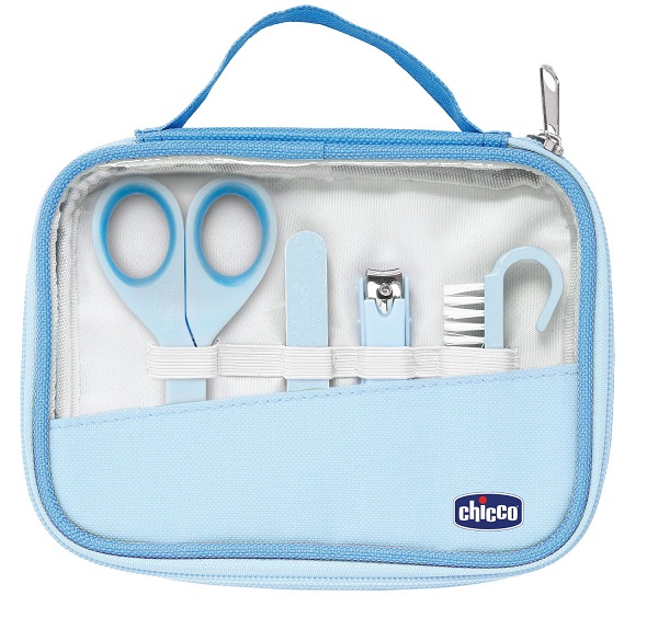 CHICCO SET UNGHIE BAMBINO AZZURRO-VERDE - Farmacia Mastrangelo 