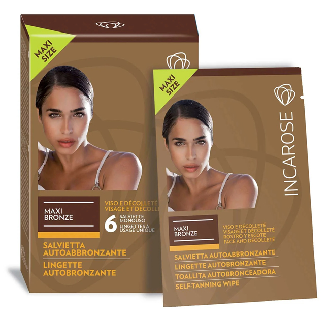 INCAROSE MAXI BRONZE 6 SALVIETTE VEG* - Farmacia Mastrangelo 