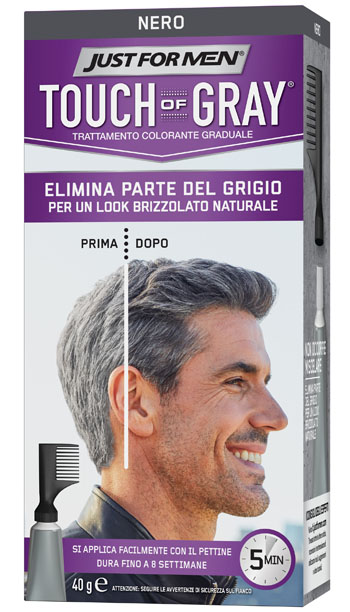 JUST FOR MEN TOUCH OF GRAY NERO 40 G - Farmacia Mastrangelo 