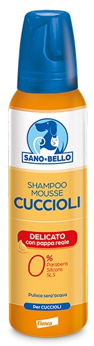 SANO E BELLO SHAMPOO MOUSSE CUCCIOLI PAPPA REALE NF 300 ML - Farmacia Mastrangelo 