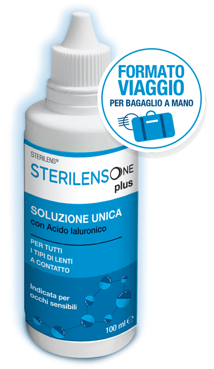 SOLUZIONE UNICA STERILENS ONE PLUS CON ACIDO IALURONICO 100 ML - Farmacia Mastrangelo 
