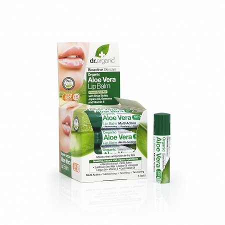 DR ORGANIC ALOE VERA LIP BALM BALSAMO LABBRA 5,7 ML - Farmacia Mastrangelo 