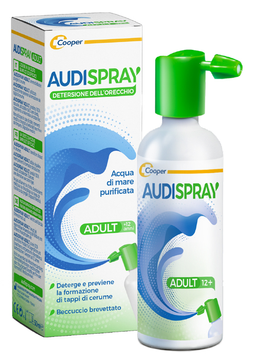 AUDISPRAY ADULT SOLUZIONE DI ACQUA DI MARE IPERTONICA SPRAY SENZA GAS DETERSIONE ORECCHIO 50 ML - Farmacia Mastrangelo 