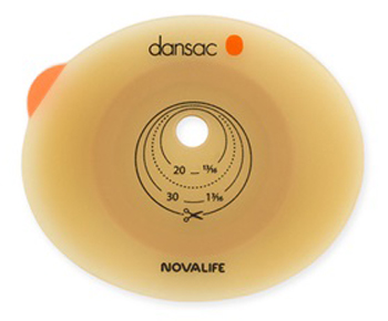 PLACCA PER COLO ILEO ED UROSTOMIA DANSAC NOVALIFE2 43MM RITAGLIABILE 10-35 - Farmacia Mastrangelo 