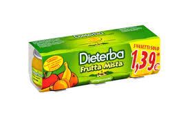 DIETERBA OMOGENEIZZATO FRUTTA MISTA 3 PEZZI 80 G - Farmacia Mastrangelo 