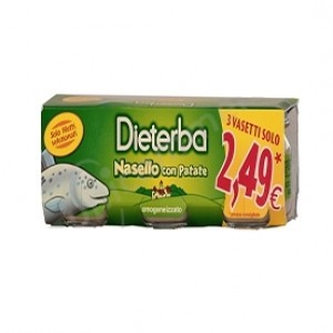 DIETERBA OMOGENEIZZATO NASELLO 3 PEZZI 80 G - Farmacia Mastrangelo 